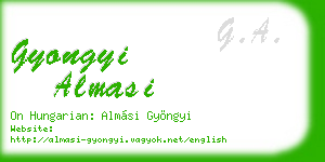 gyongyi almasi business card
